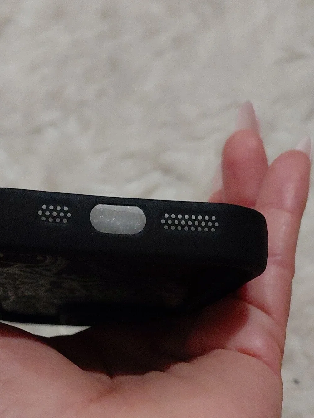 Iphone 14 Pro Case Black & Silver Patterned Phone Case - Unbranded